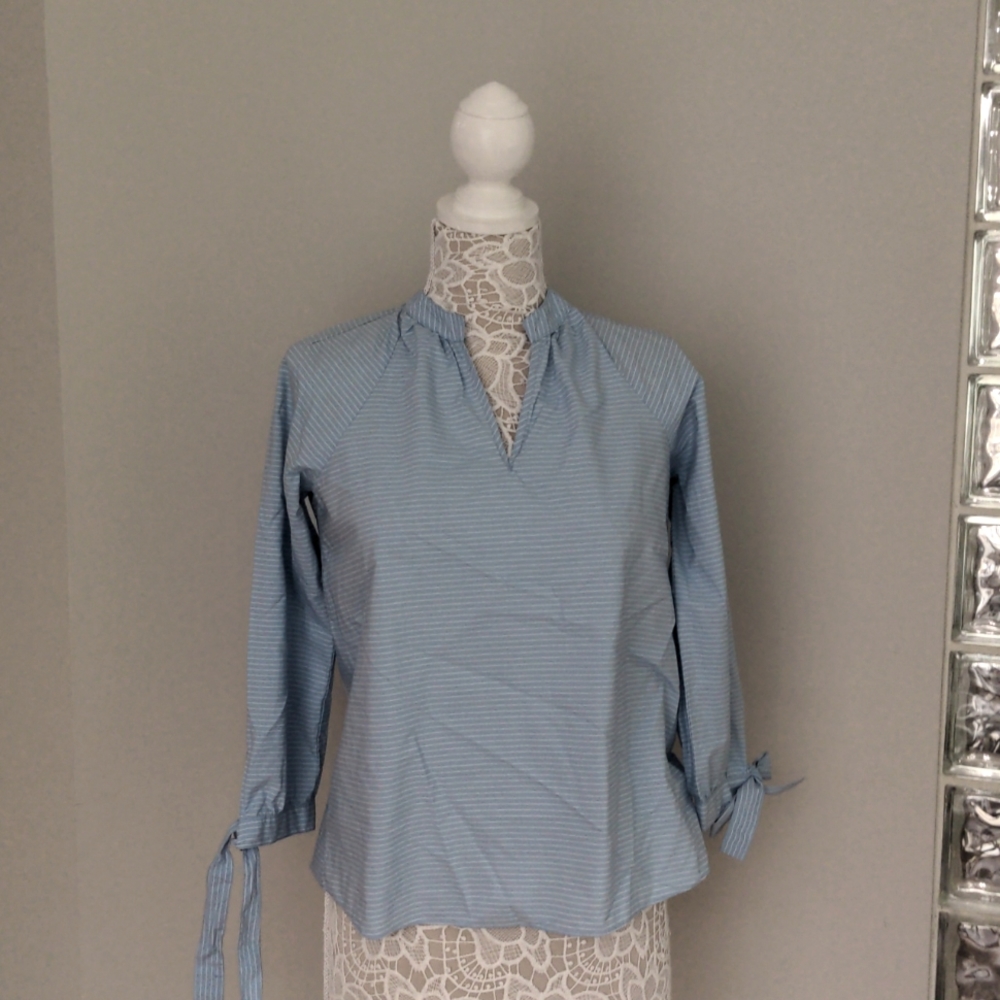 Madewell Blue & White Stripe Top small